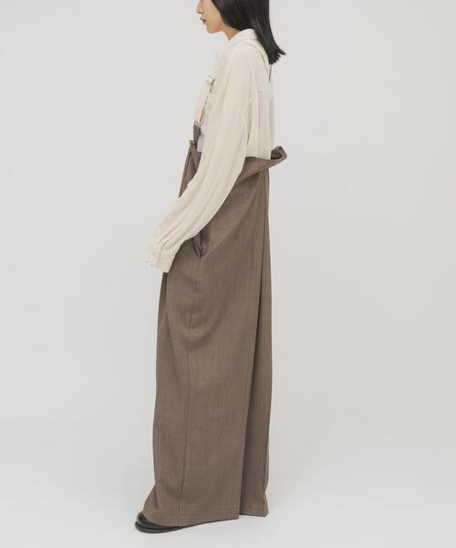 KBF（ケービーエフ） ワイドパンツ パンツ BACKタックサスペンダー