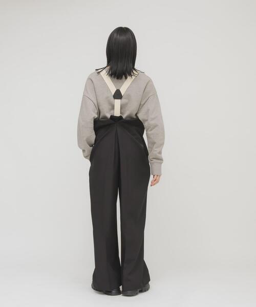 KBF（ケービーエフ） ワイドパンツ パンツ BACKタックサスペンダー 