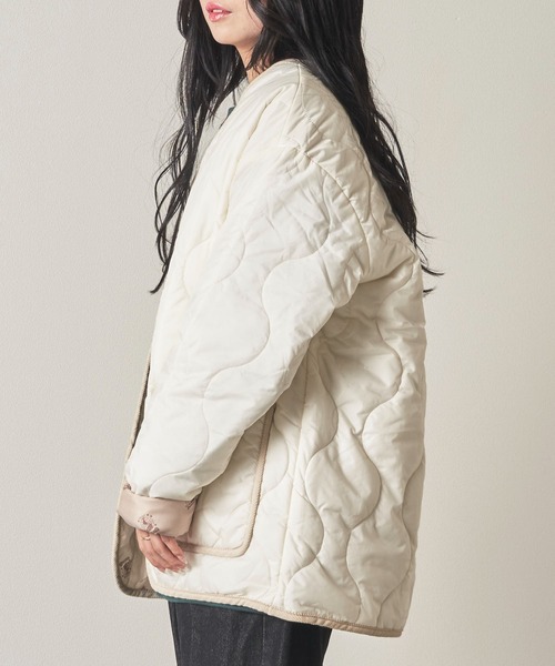 「UNIVERSAL OVERALL」 ノーカラージャケット MEDIUM ブラック レディース_画像4