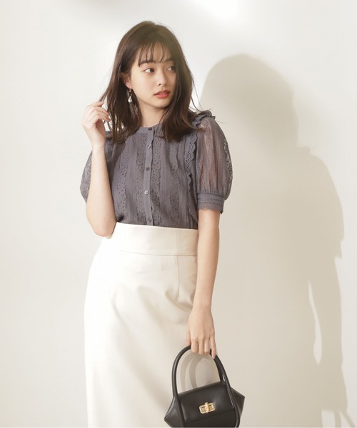「PROPORTION BODY DRESSING」 半袖ブラウス SMALL ピンク レディース_画像2