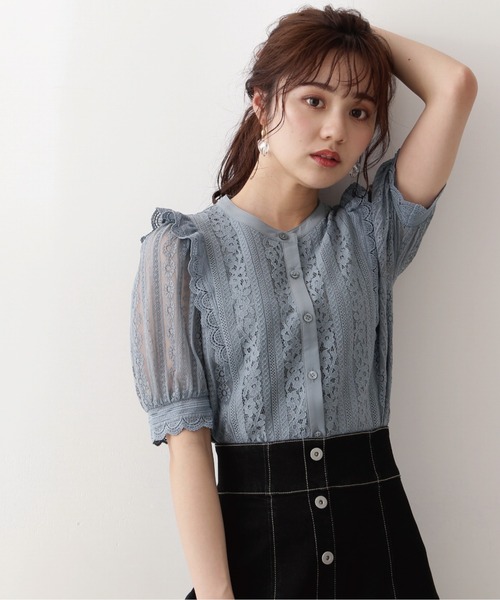 「PROPORTION BODY DRESSING」 半袖ブラウス SMALL ピンク レディース_画像6