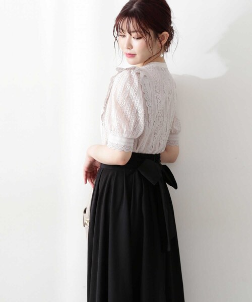 「PROPORTION BODY DRESSING」 半袖ブラウス SMALL ピンク レディース_画像7