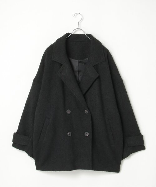 「notch.」 ピーコート M グレー レディース_画像6