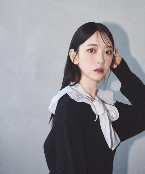 「JILL by JILL STUART」 長袖ニット FREE グレー レディース_画像3