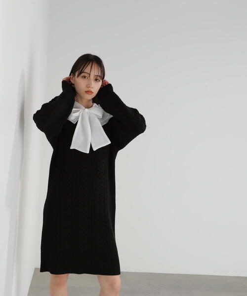 「JILL by JILL STUART」 長袖ニット FREE グレー レディース_画像4