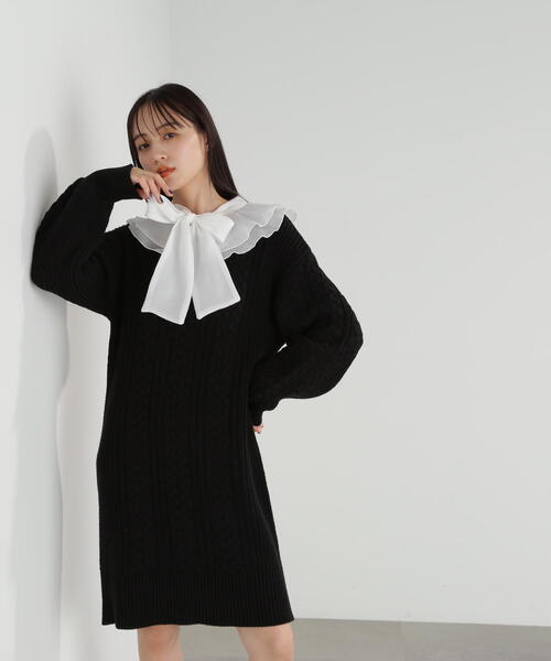 「JILL by JILL STUART」 長袖ニット FREE グレー レディース_画像5