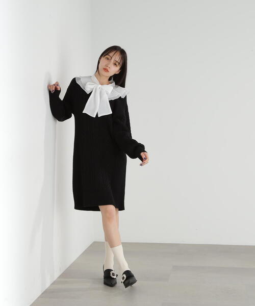 「JILL by JILL STUART」 長袖ニット FREE グレー レディース_画像7
