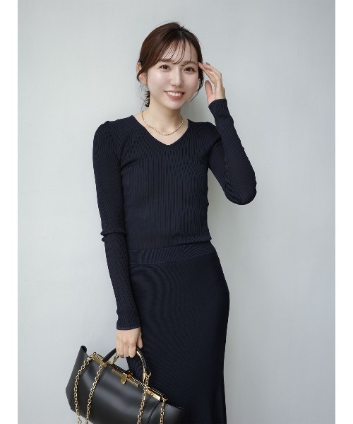 anuans（アニュアンス） スカート リュクスビスコースイレヘムニット