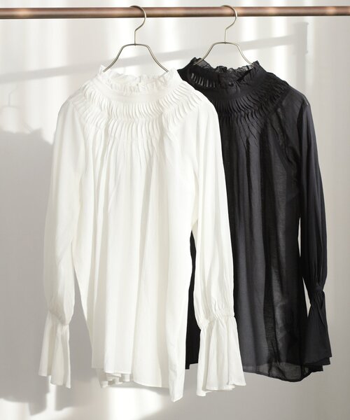 「Spick & Span」 長袖ブラウス FREE ブラック レディース_画像8