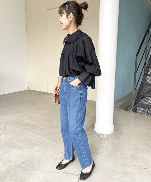 「Spick & Span」 長袖ブラウス FREE ブラック レディース_画像9