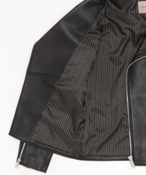 BEAMS LIGHTS ビームスライツ レザー ライダースジャケット 新同品 BEAMS LIGHTS（ビームス ライツ） レザーブルゾン M ブラック メンズ