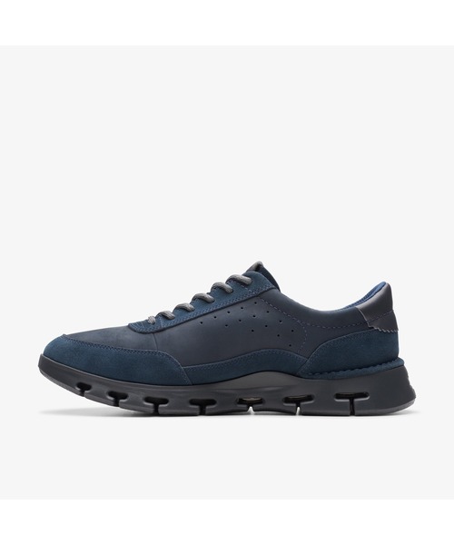 「Clarks」 ローカットスニーカー UK6 ネイビー メンズ_画像4
