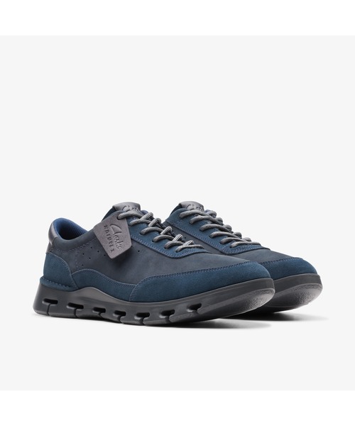 「Clarks」 ローカットスニーカー UK6 ネイビー メンズ_画像6