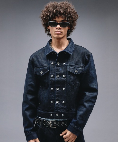 ANDER HUNK デニムジャケット gジャン 14oz Wax Coated Denim Jacket