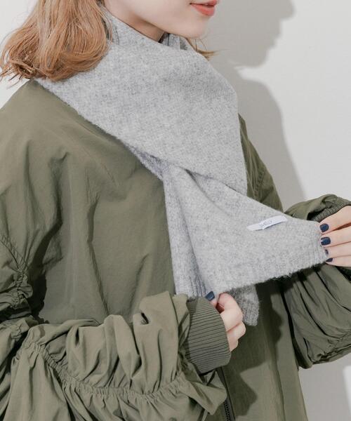 「SMELLY」 マフラー - ブラック レディース_画像8