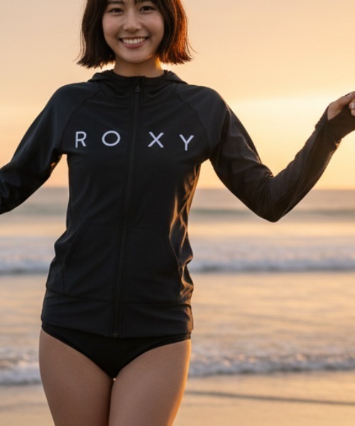 ROXY（ロキシー） ラッシュガード RASHIE PARKA 水陸両用 速乾 ジップ