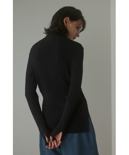 「BLACK BY MOUSSY」 タートルネックニット FREE ベージュ レディース_画像7