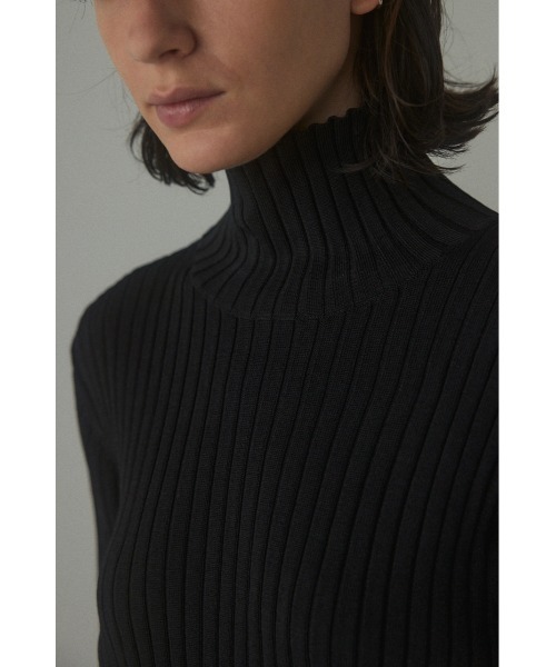 「BLACK BY MOUSSY」 タートルネックニット FREE ベージュ レディース_画像9