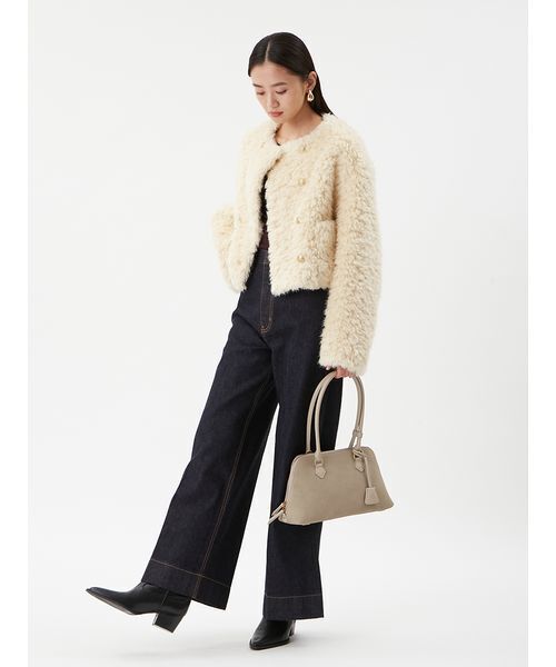 「Mila Owen」 トートバッグ F ブラック レディースの画像