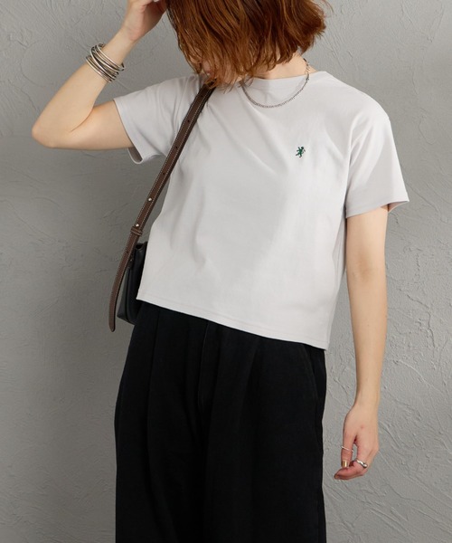 GYMPHLEX（ジムフレックス） tシャツ 半袖 ワンポイントロゴ刺繍