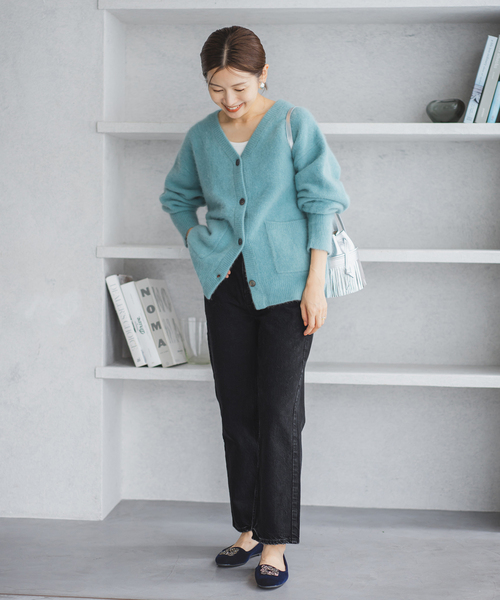 「IENA」 デニムパンツ 24 ブルー レディースの画像