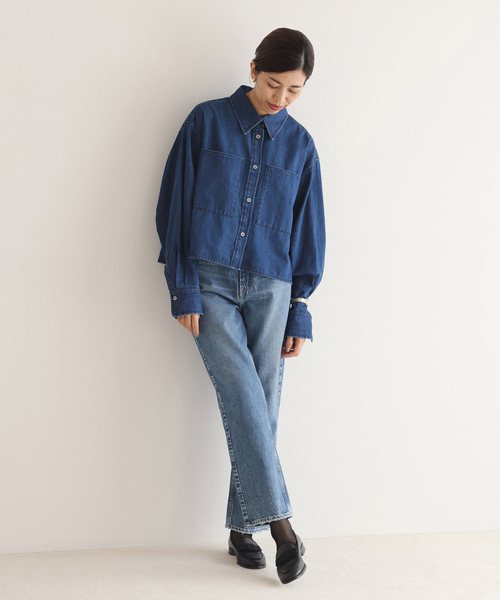 「IENA」 デニムパンツ 24 ブルー レディースの画像