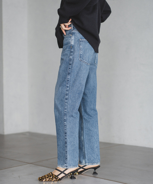 「IENA」 デニムパンツ 24 ブルー レディースの画像