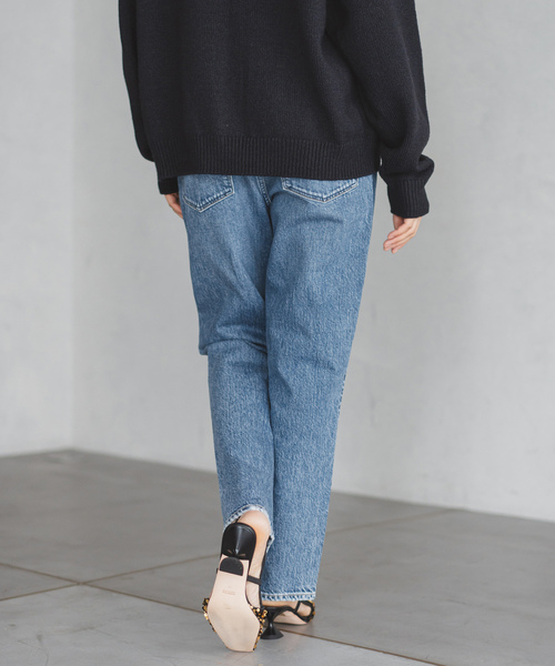 「IENA」 デニムパンツ 24 ブルー レディースの画像