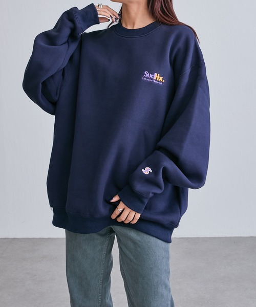 「Lui's」 「SUPERTHANKS」スウェットカットソー SMALL ネイビー レディース_画像7