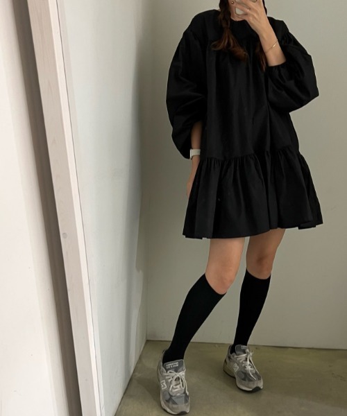 「deux amour」 「jf」長袖ワンピース FREE ベージュ レディース_画像2