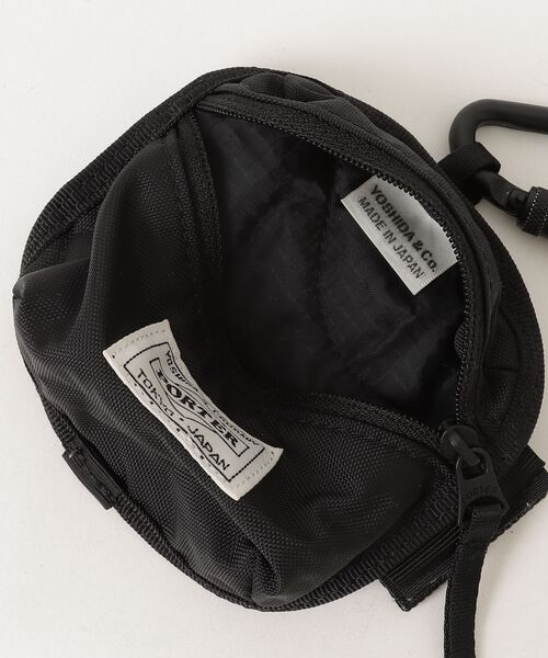 「HYKE」 BONSAC MINI & COIN CASE「PORTERコラボ」 - ブラック レディース_画像6