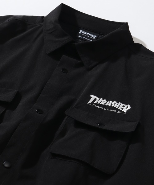 「THRASHER」 ナイロンブルゾン L グレイッシュベージュ メンズ_画像8