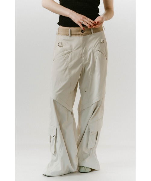 【美品】Knuth Marf カーゴパンツ Knuth Marf（クヌースマーフ） カーゴパンツ LARGE アイボリー