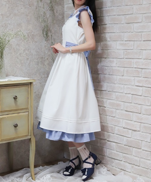 axes femme（アクシーズ ファム） ワンピース バイカラーフレア
