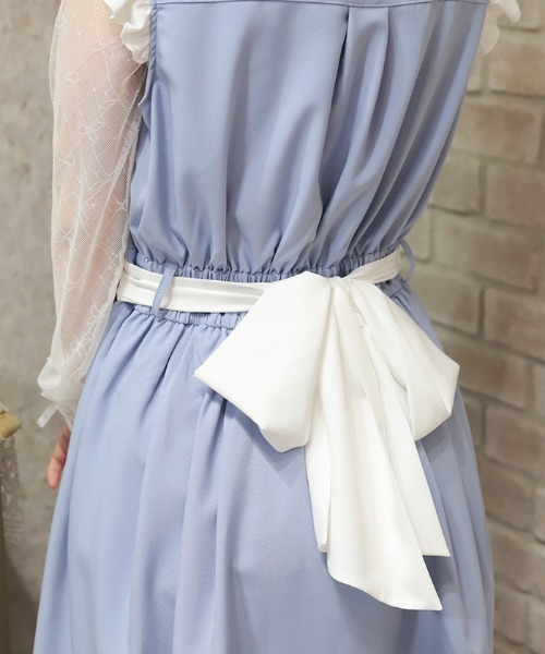 axes femme（アクシーズ ファム） ワンピース バイカラーフレア