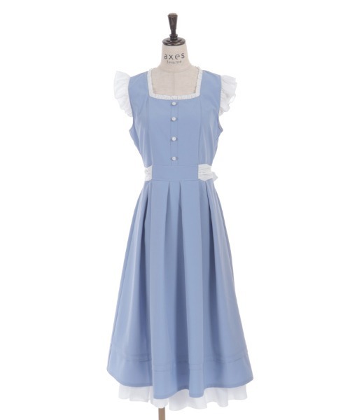 axes femme（アクシーズ ファム） ワンピース バイカラーフレア
