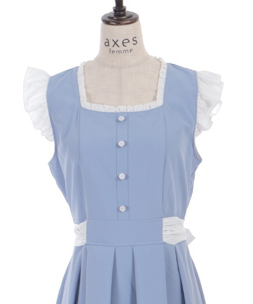 axes femme（アクシーズ ファム） ワンピース バイカラーフレア