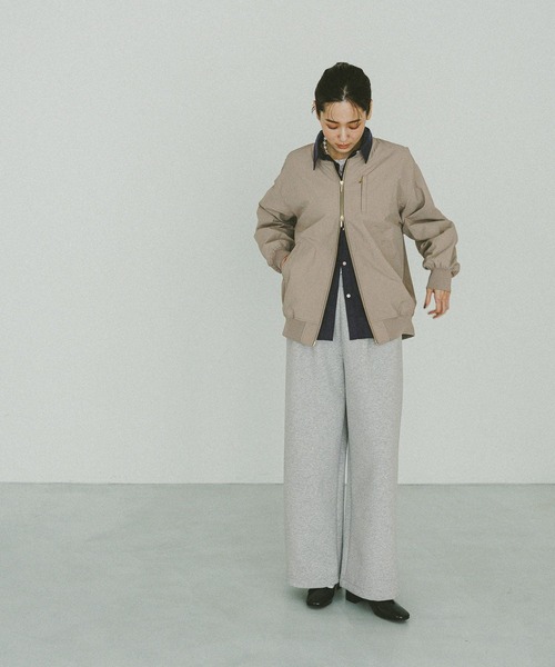 「GLOBAL WORK」 ナイロンブルゾン MEDIUM モカ レディース_画像7