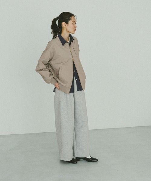 「GLOBAL WORK」 ナイロンブルゾン MEDIUM モカ レディース_画像8