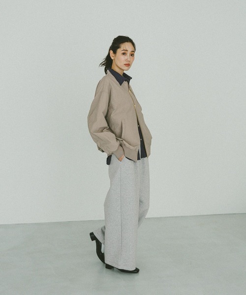 「GLOBAL WORK」 ナイロンブルゾン MEDIUM モカ レディース_画像9