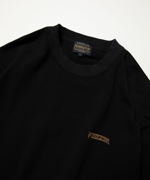 「PENDLETON」 スウェットカットソー LARGE ブラック メンズ_画像6