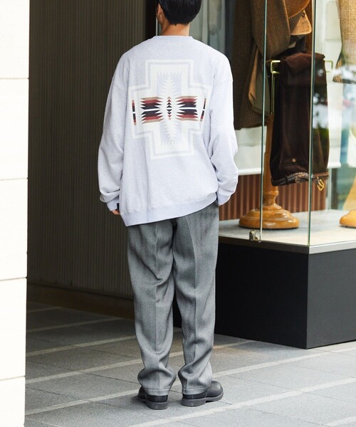 「PENDLETON」 スウェットカットソー LARGE ブラック メンズ_画像8