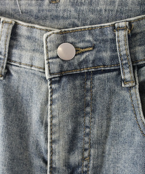 「SpRay」 デニムパンツ MEDIUM グレー レディース_画像3