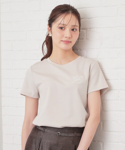 index（インデックス） tシャツ 半袖 「接触冷感」エンブレムロゴ刺繍T