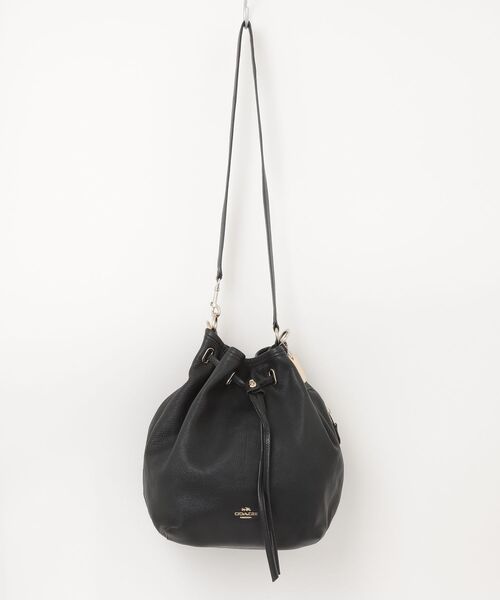 COACH（コーチ） ワンポイントショルダーバッグ - ブラック レディース
