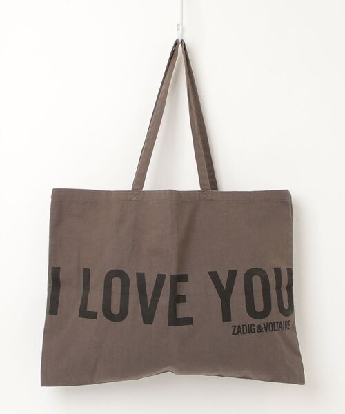 「ZADIG&VOLTAIRE」 ワンポイントトートバッグ - グレー レディース_画像2