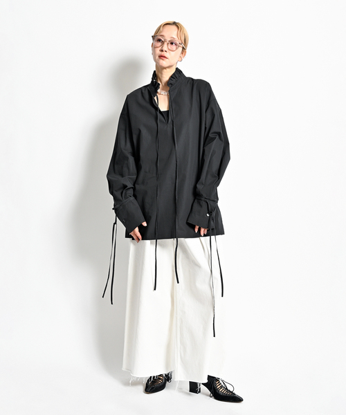 「CITYSHOP」 7分袖ブラウス FREE ブラック レディース_画像2