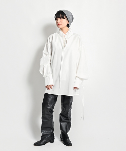 「CITYSHOP」 7分袖ブラウス FREE ブラック レディース_画像6