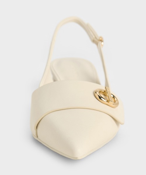 「CHARLES & KEITH」 パンプス 24.5cm ブラック系その他7 レディース_画像5
