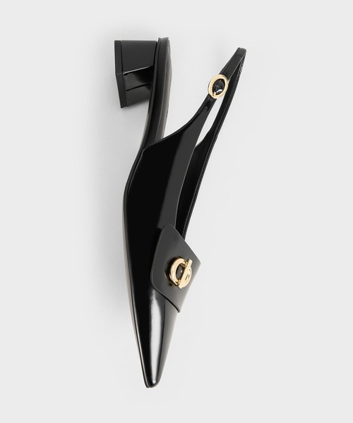 「CHARLES & KEITH」 パンプス 24.5cm ブラック系その他7 レディース_画像6
